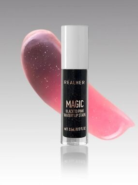RealHer Magic Black-to-Pink Watery Lip Stain - NEW